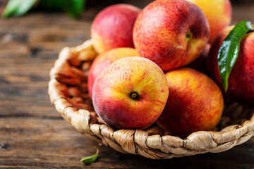 Fresh sweet peaches