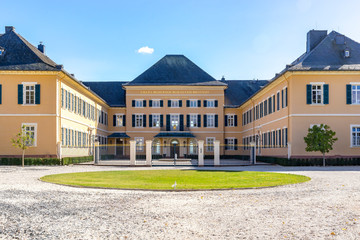 Fototapeta premium Ruedesheim Schloss Johannisberg, GERMANY, October 01, 2018: Schloss Johannisberg castle Rheingau