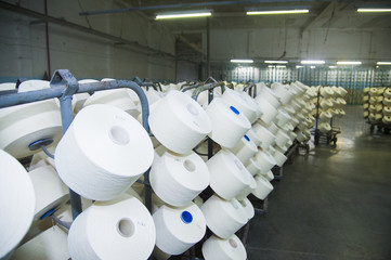 Industrial fabric production line