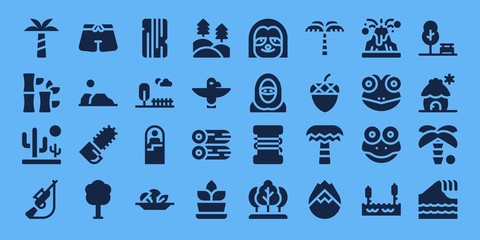 forest icon set