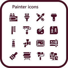 painter icon set