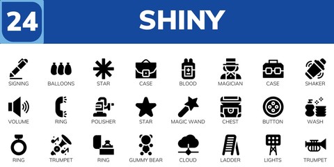 shiny icon set