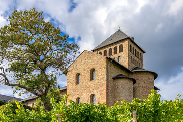 Fototapeta premium Ruedesheim Schloss Johannisberg, GERMANY, October 01, 2018: Schloss Johannisberg castle Rheingau