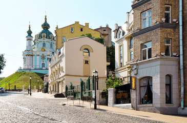 Morning St. Andrew's Descent in Kiev