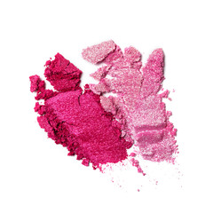Smear of bright purple and pink eyeshadow