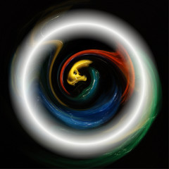 Digital Art, abstract 3D objects with soft lighting, Germany