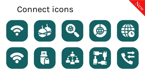 connect icon set