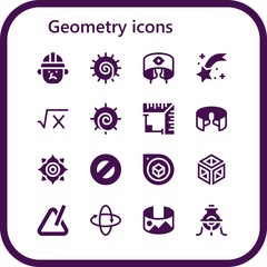 geometry icon set