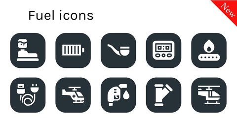 fuel icon set