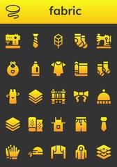 fabric icon set
