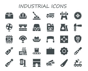 industrial icon set