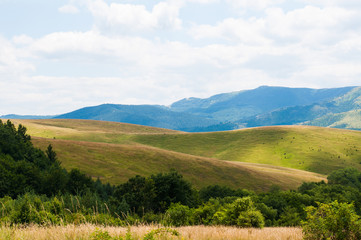 Naklejka premium Beautiful natural landscape in the summer time.Mountain