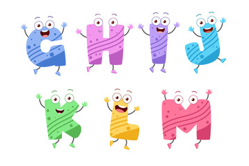 cute kid alphabet vector set © Colorfuel Studio