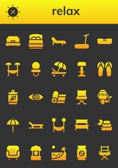 relax icon set