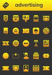 advertising icon set