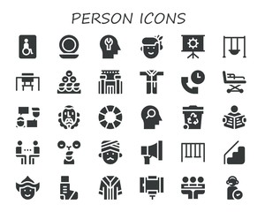 person icon set