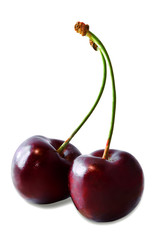 Cherry on a white isolated background