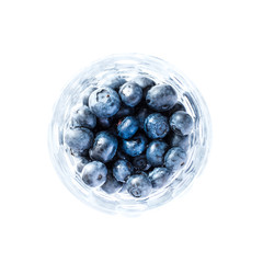 fresh blueberries in a bowl