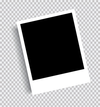 Realistic picture frame isolated background. Vector graphics