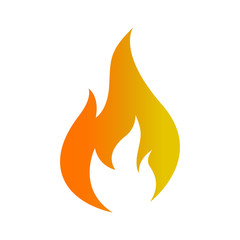 fire logo icon design template vector