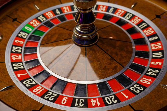 round roulette with numbers at a casino tournament