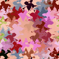 Artistic pink backdrop with wavy camouflage effect.