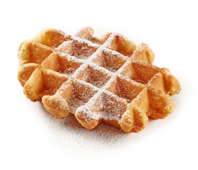 freshly baked belgian waffle
