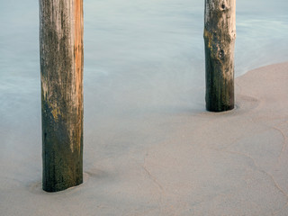 Sand & Water Under Pier