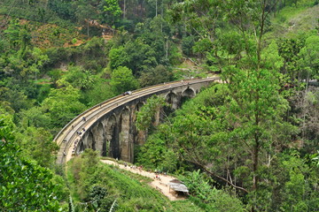 Fototapeta na wymiar Nine Arches Bridge SriLanka