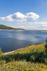 Landscape with Belmeken Dam, Rila mountain, Bulgaria