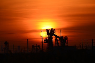 Naklejka premium The oil pump