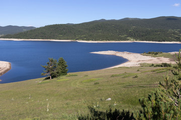 Landscape with Belmeken Dam, Rila mountain, Bulgaria