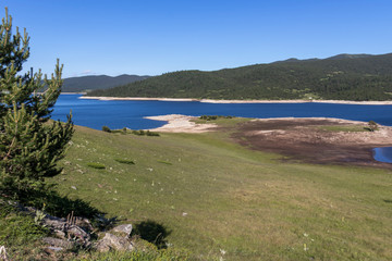 Landscape with Belmeken Dam, Rila mountain, Bulgaria
