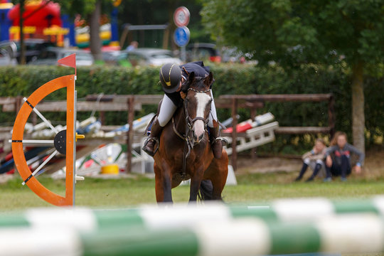 Verweigerung im Springparcours