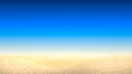 Fototapeta na wymiar Landscape in the desert, sky and sand, heat, dunes