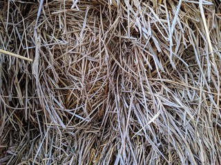 Stack of straw closeup background