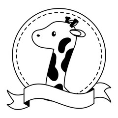 baby toys giraffe sticker ribbon