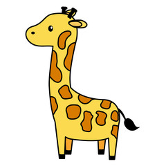 giraffe stuffed baby toy icon