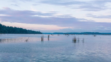 view of lake in sunny day