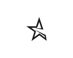 Fototapeta premium Red and blue Star business Logo Template vector icon