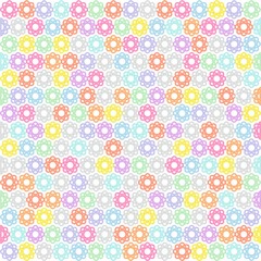 Fototapeta na wymiar The Grey of Colorful Flowers Design Wallpaper