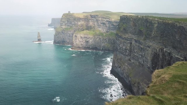 The Cliffs of Moher. Epic Irish Landscape Seascape along the wild atlantic way.