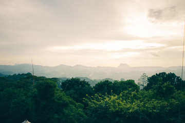 sunset in kandy