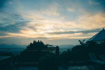 sunset in kandy