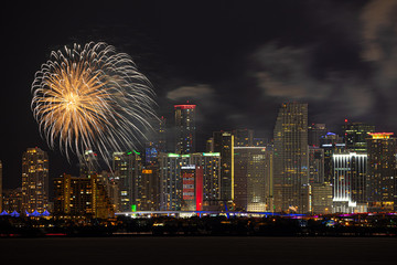 CITY AT NIGHT FIREWORKS