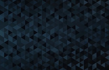 Black creative triangles structure background. Abstract dark geometric simple pattern.