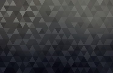 Black geometric conceptual business abstract background. Simple triangular shapes pattern.
