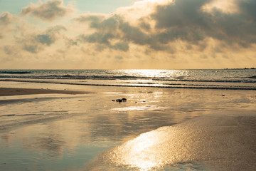 真夏のビーチ　サンセット