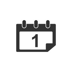 Calendar icon template color editable. Calender on the wall symbol vector sign isolated on white background. Simple logo vector illustration for graphic and web design.