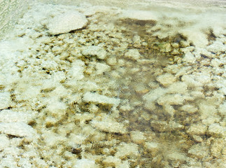 草津温泉　湧き出る源　バックグラウンド